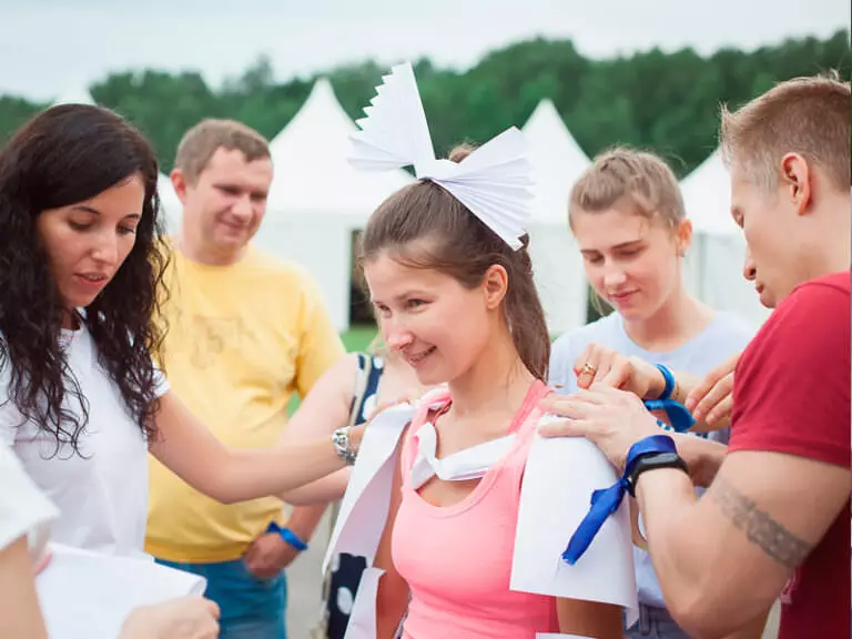 офисиада в Нижнем Новгороде на базе отдыха Остров Приключений