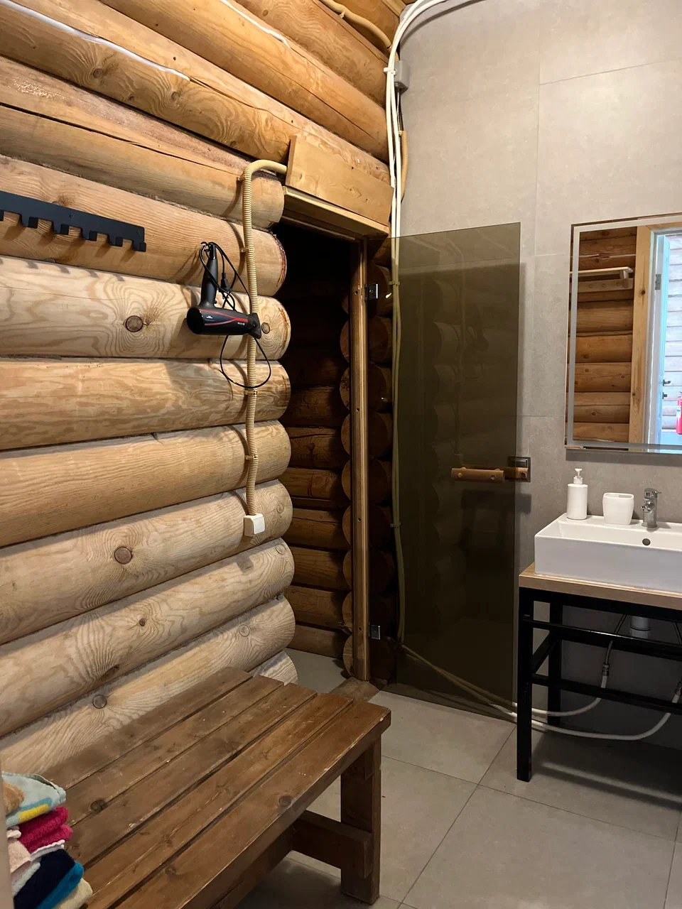 Сауна баня в коттедже в аренду на базе отдыха остров приключений в нижнем новгороде