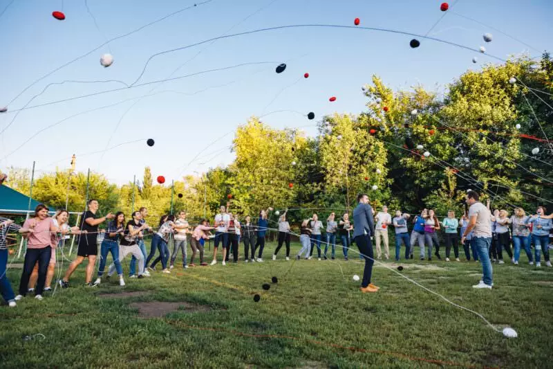шерстяной тимбилдинг в Нижнем Новгороде на базе отдыха Остров Приключений