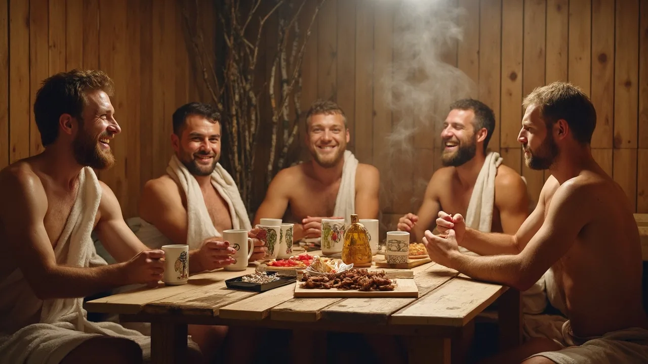 Мальчишник с сауной Остров приключений