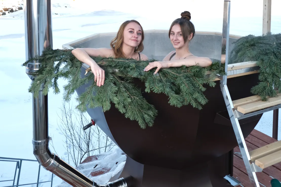 зимний рай в Нижнем Новгороде на базе отдыха Остров Приключений