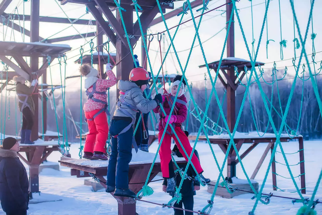 сходить с классом на каникулах в Нижнем Новгороде на высотный парк