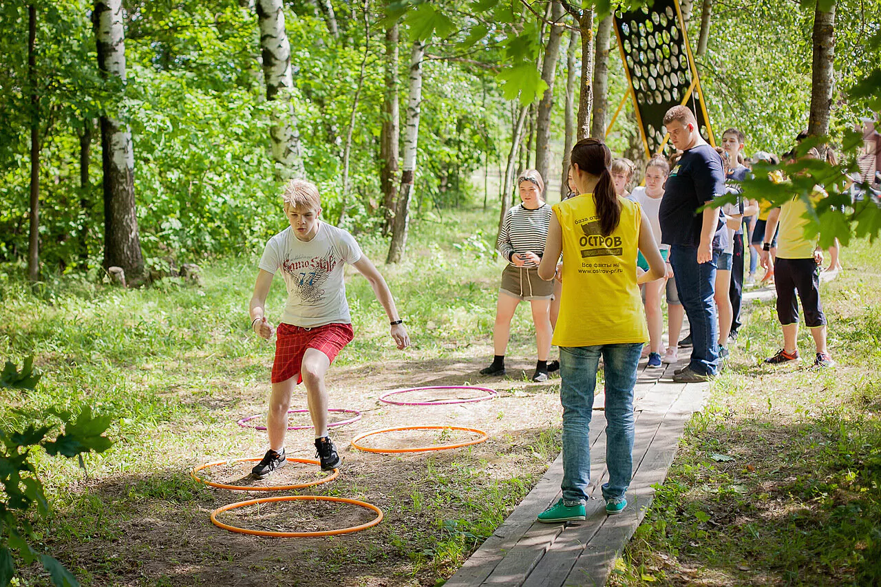 олимпийская тропа в Нижнем Новгороде на базе отдыха Остров Приключений
