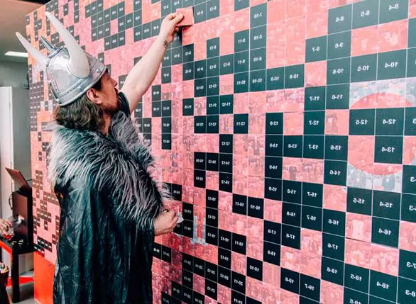 фотомозаика в Нижнем Новгороде на базе отдыха Остров Приключений